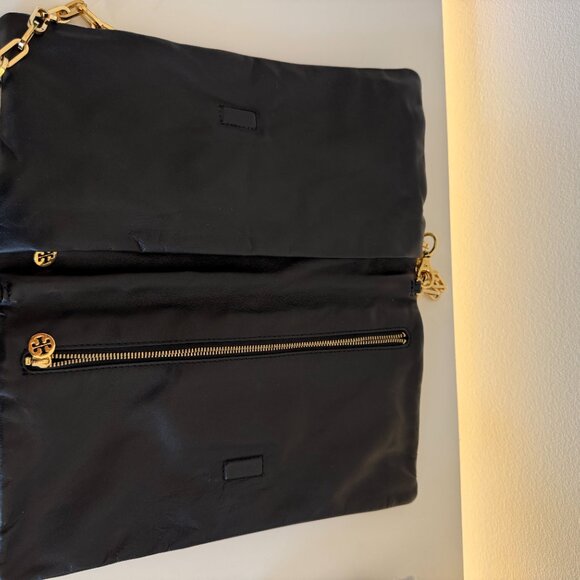 Tory Burch Leather Clutch With Strap - Picture 4 of 4